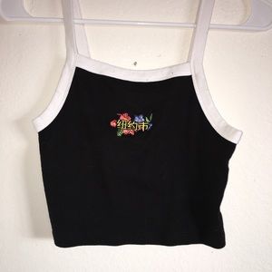 Black crop top